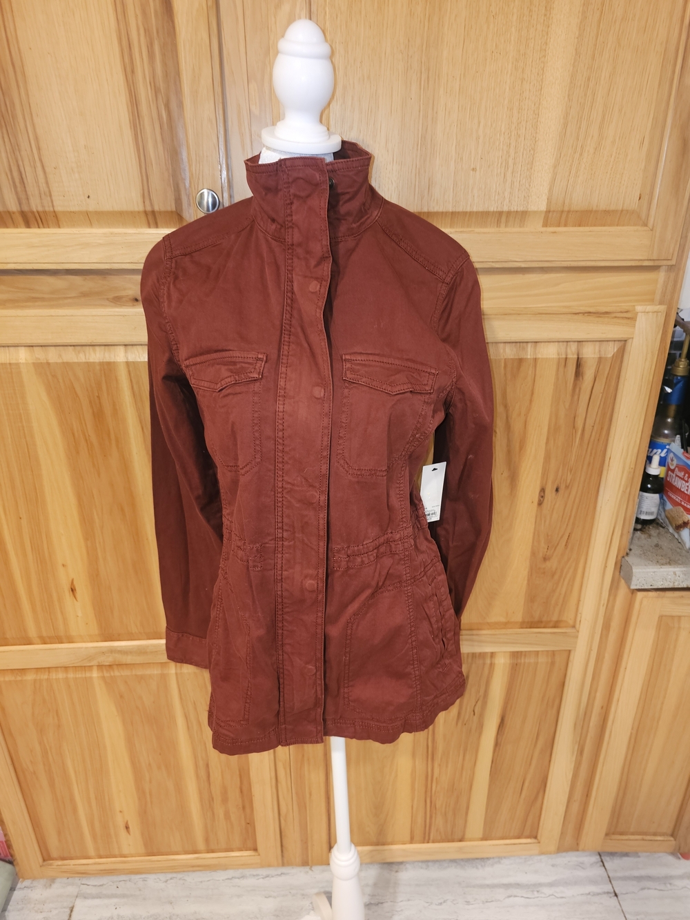 Sonoma Women's Burgandy Utility Field Jacket